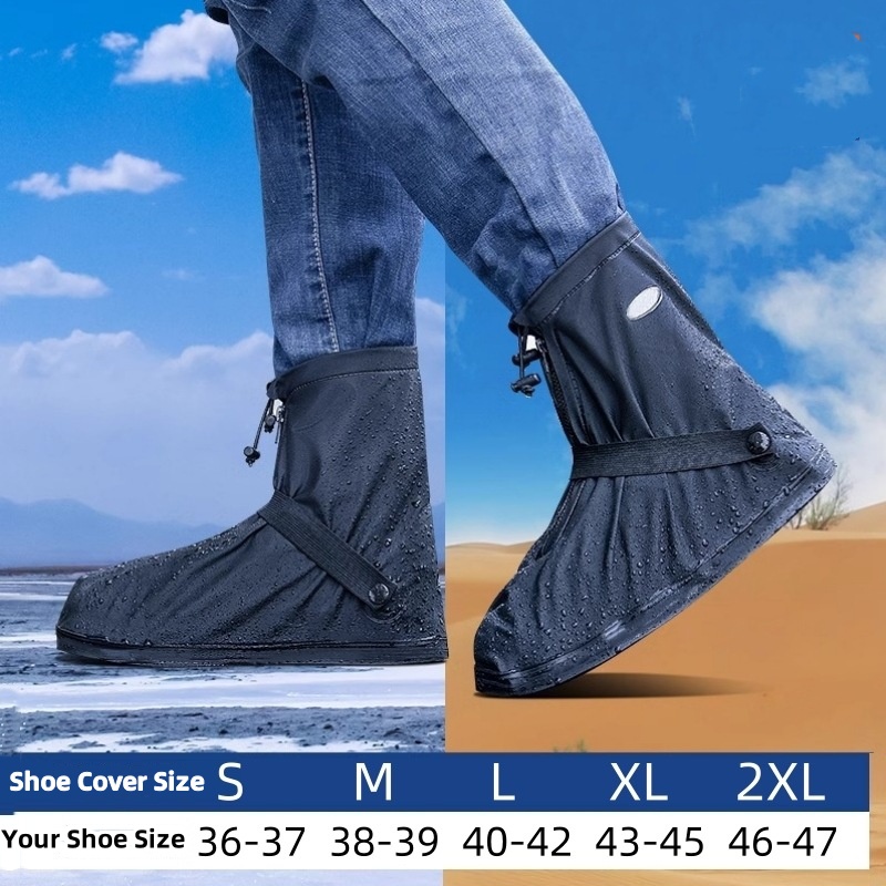 Cycling Shoe Covers - S-XXL Rainproof Anti-Slip Reusable Boots Shoes