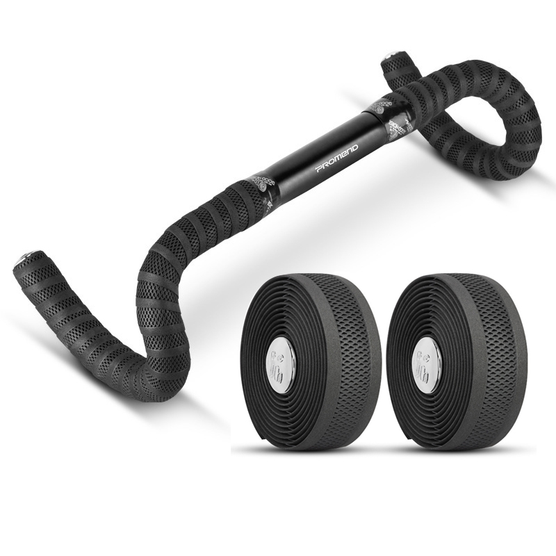 Bike Handlebar Tape - Promend Road Bike Handlebar Tape Black