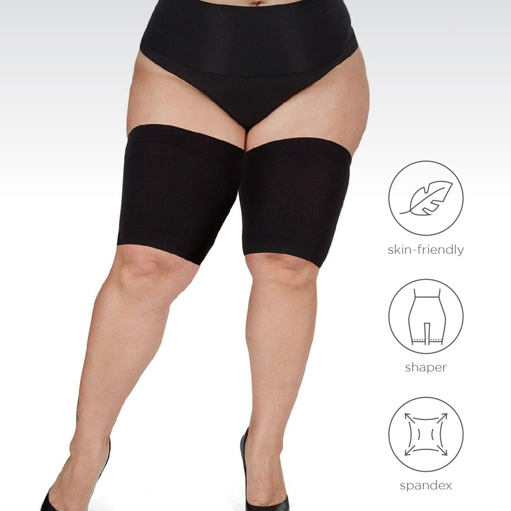 Cycling Quads - 1Pair Anti-Slip Thigh Compression Sleeves –