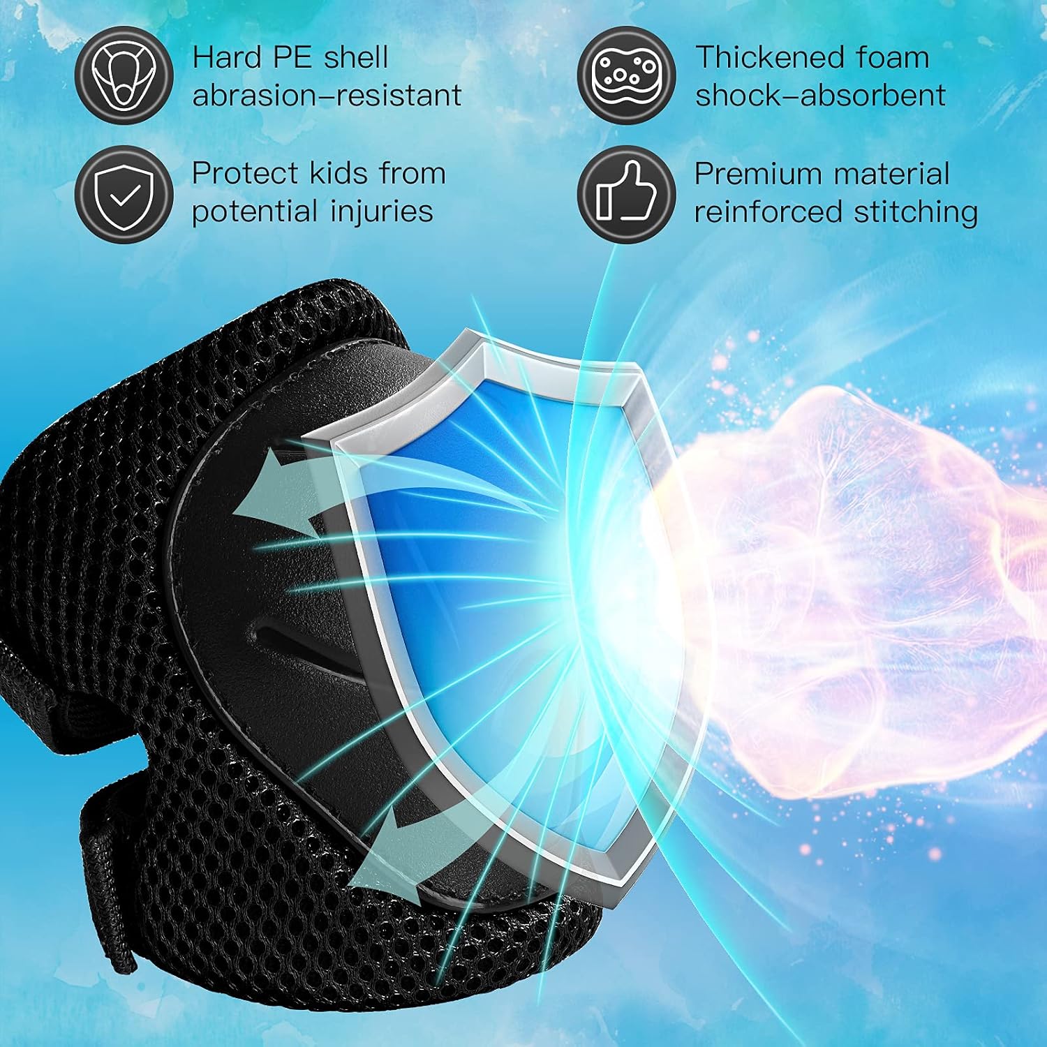 6PCS Kids Protective Gear Set  - Cycling Gear For Kids ulasan dan harga