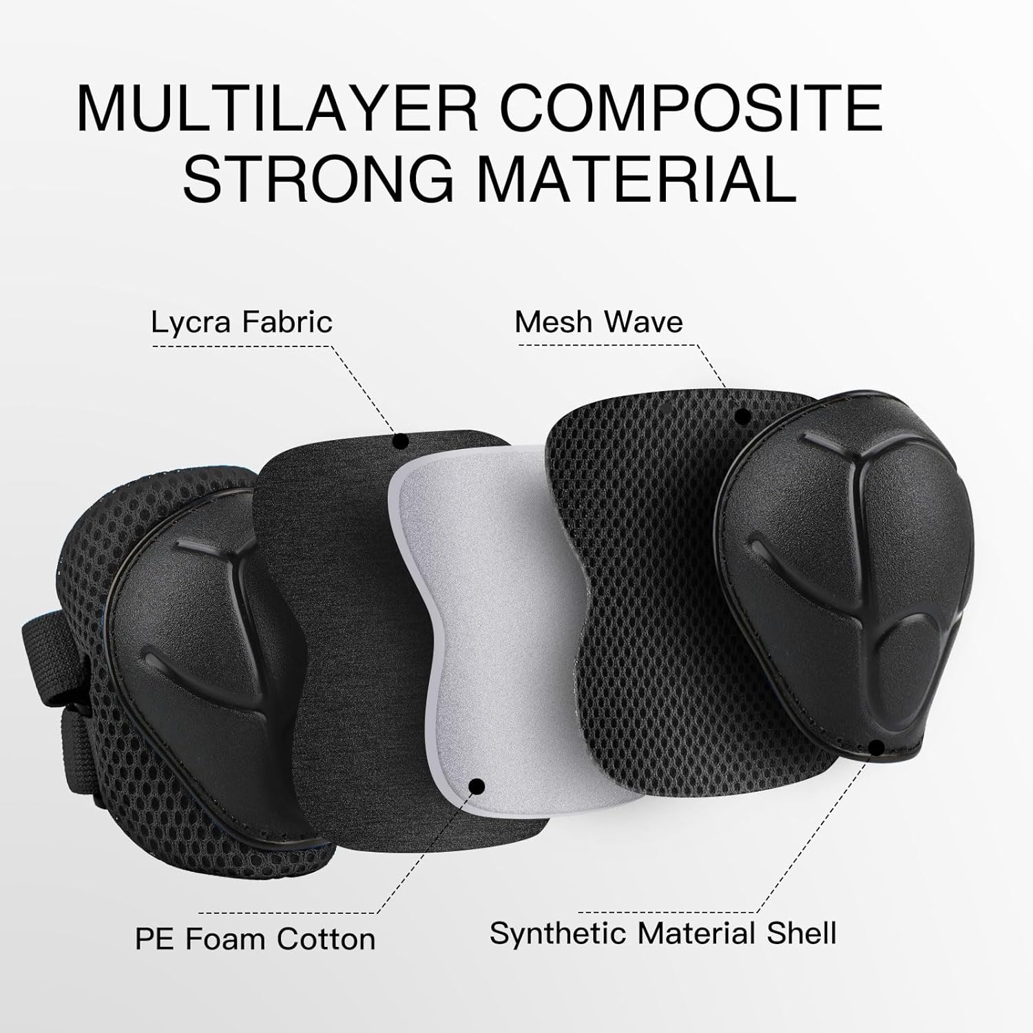 6PCS Kids Protective Gear Set  - Cycling Gear For Kids ulasan dan harga