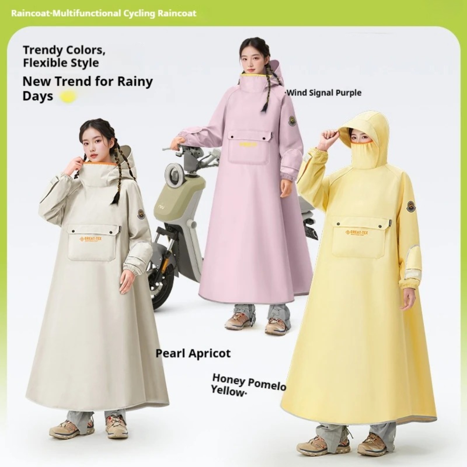 Waterproof Rain Poncho Cycling - Cycling Gear In Rain ulasan dan harga