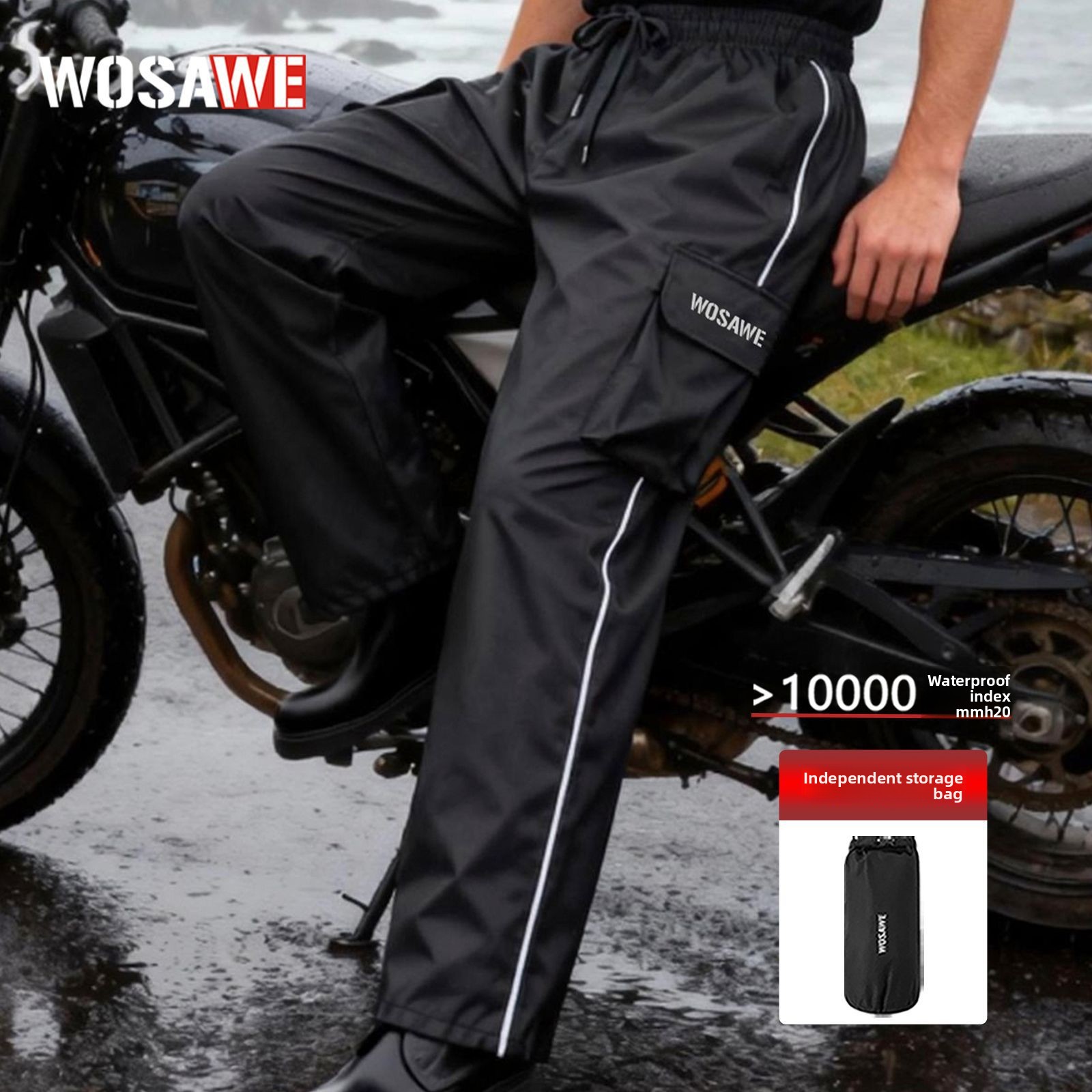 WOSAWE Hiking Rain Pants Outdo - Cycling Shoe Covers ulasan dan harga