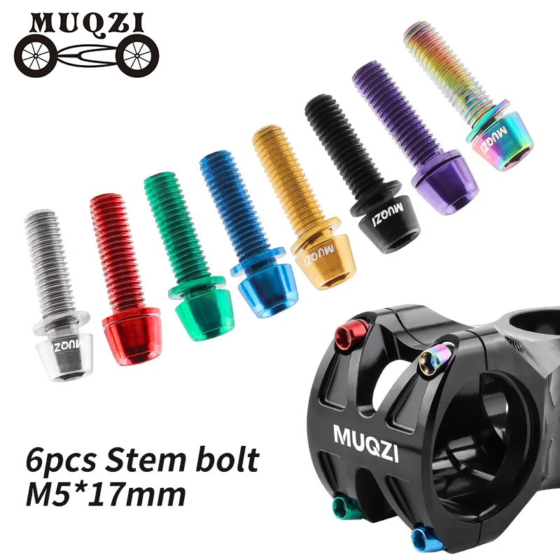 MUQZI 6pcs Stem Bolts M5x17mm  - Bike Stem Riser ulasan dan harga