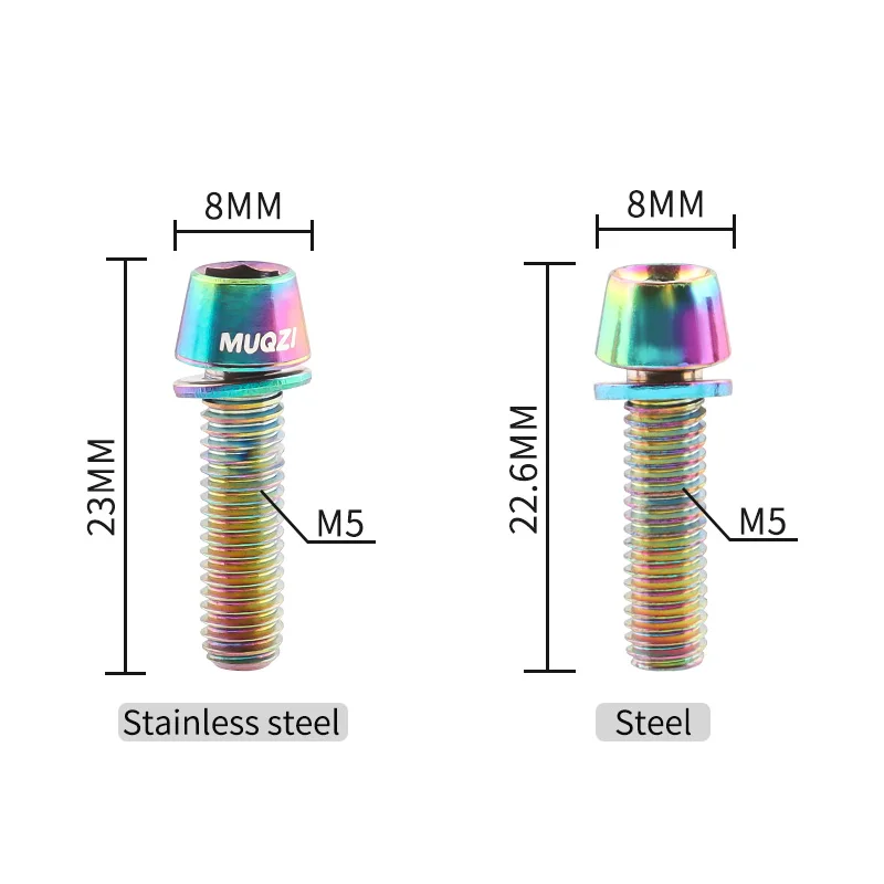 MUQZI 6pcs Stem Bolts M5x17mm  - Bike Stem Riser ulasan dan harga