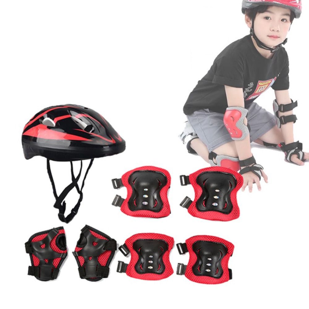 Kids Helmet Knee Elbow Pads Wr - Cycling Gear For Kids ulasan dan harga