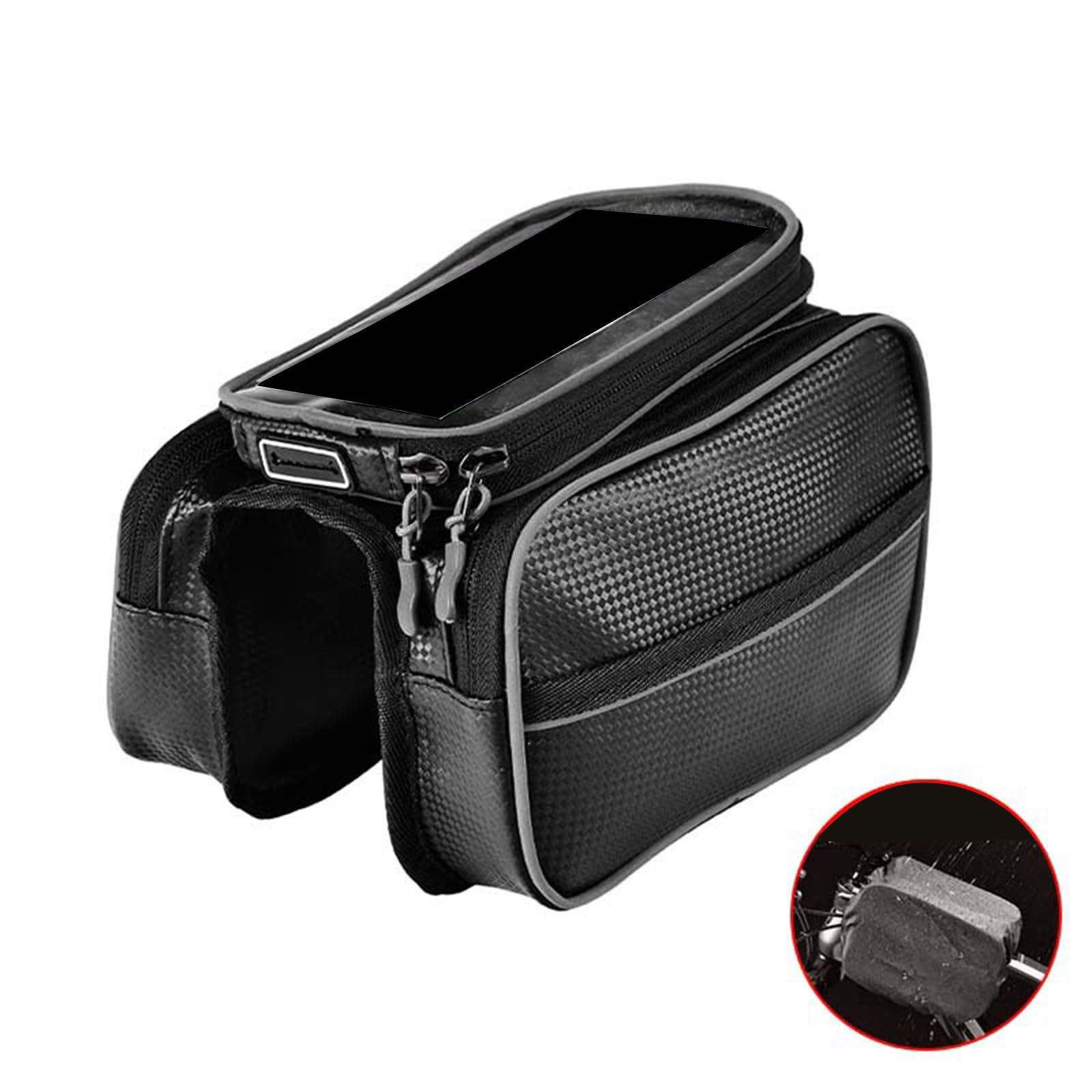 Cycling Front Frame Tube Bag f - Road Cycling Essential Gear ulasan dan harga