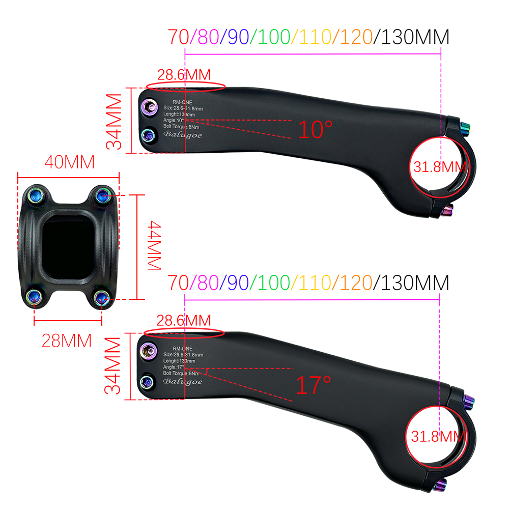 BALUGOE Carbon Fiber Internal  - Bike Stem Riser ulasan dan harga