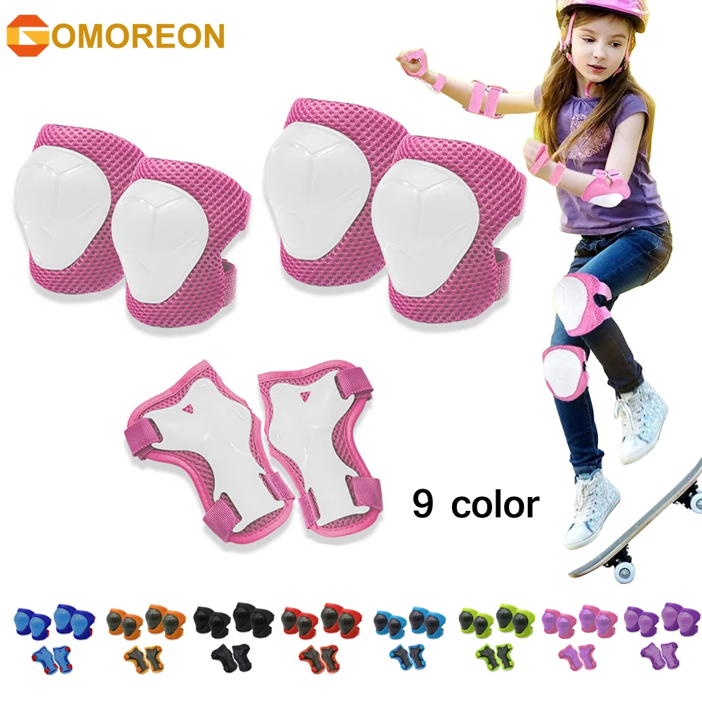 GOMOREON 6Pcs/Set Kids Knee Pa - Cycling Gear For Kids ulasan dan harga