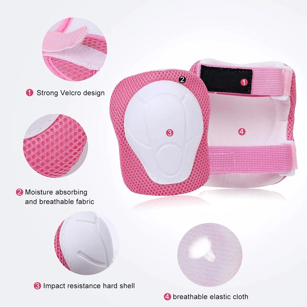 GOMOREON 6Pcs/Set Kids Knee Pa - Cycling Gear For Kids ulasan dan harga