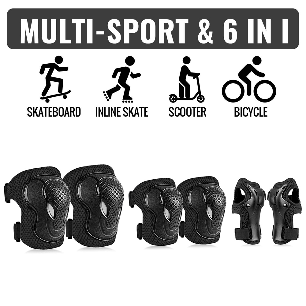 GOMOREON 6Pcs/Set Kids Safety  - Cycling Gear For Kids ulasan dan harga