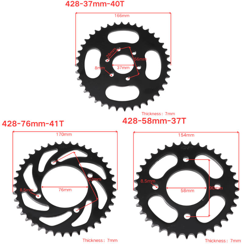 428 Link 37T/40T/41T/45T/48T M - Cycling Quads ulasan dan harga