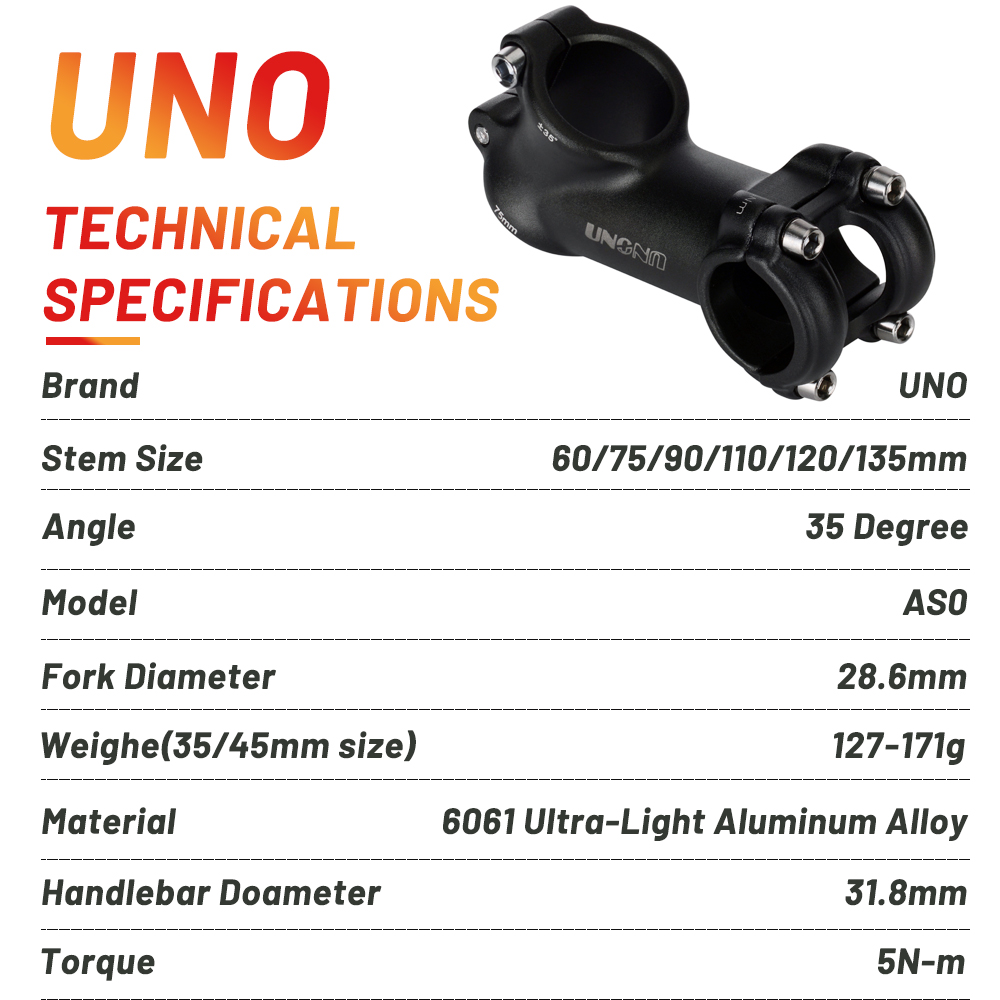 UNO Aluminum Alloy Bike Stem R - Bike Stem Riser ulasan dan harga