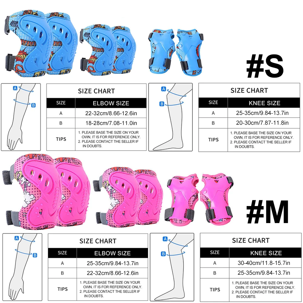 6Pcs Kids 3-12 Years Knee Elbo - Cycling Gear For Kids ulasan dan harga