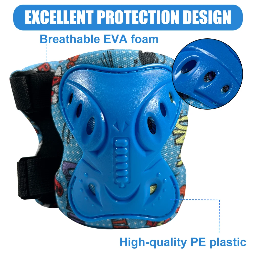 6Pcs Kids 3-12 Years Knee Elbo - Cycling Gear For Kids ulasan dan harga