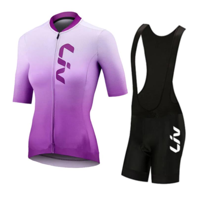 LIV Summer Cycling Jersey Bib  - Padded Cycling Shorts ulasan dan harga