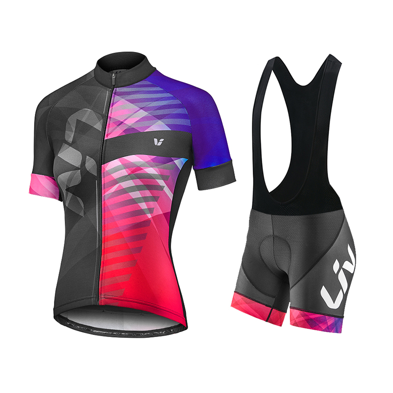 LIV Summer Cycling Jersey Bib  - Padded Cycling Shorts ulasan dan harga