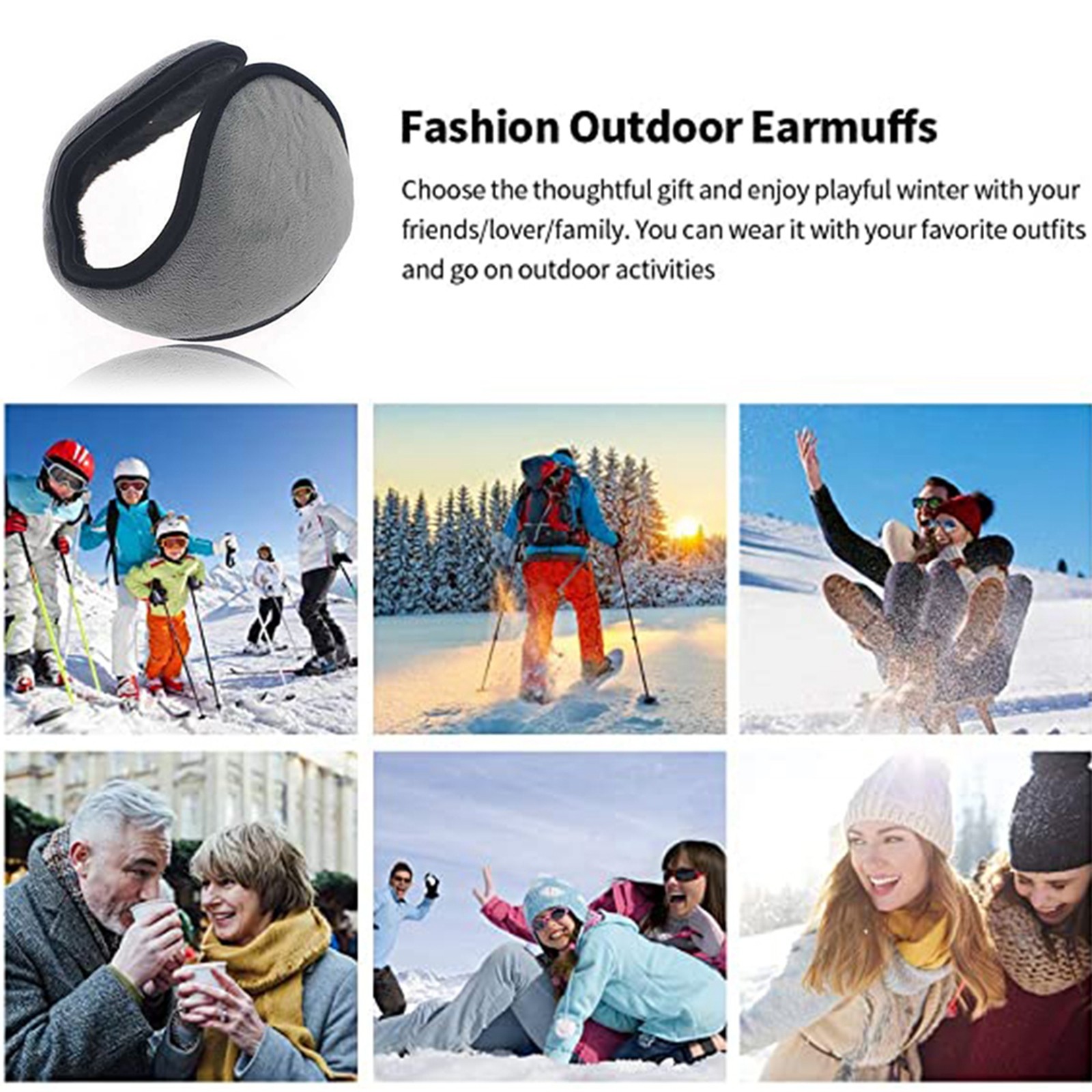 Winter Ear Muffs Warm Fleece F - Cycling Gear Cold Weather ulasan dan harga